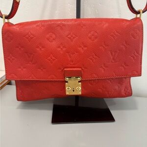 Louis Vuitton Red/orange empreinte Fascinante Bag